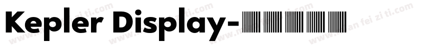 Kepler Display字体转换